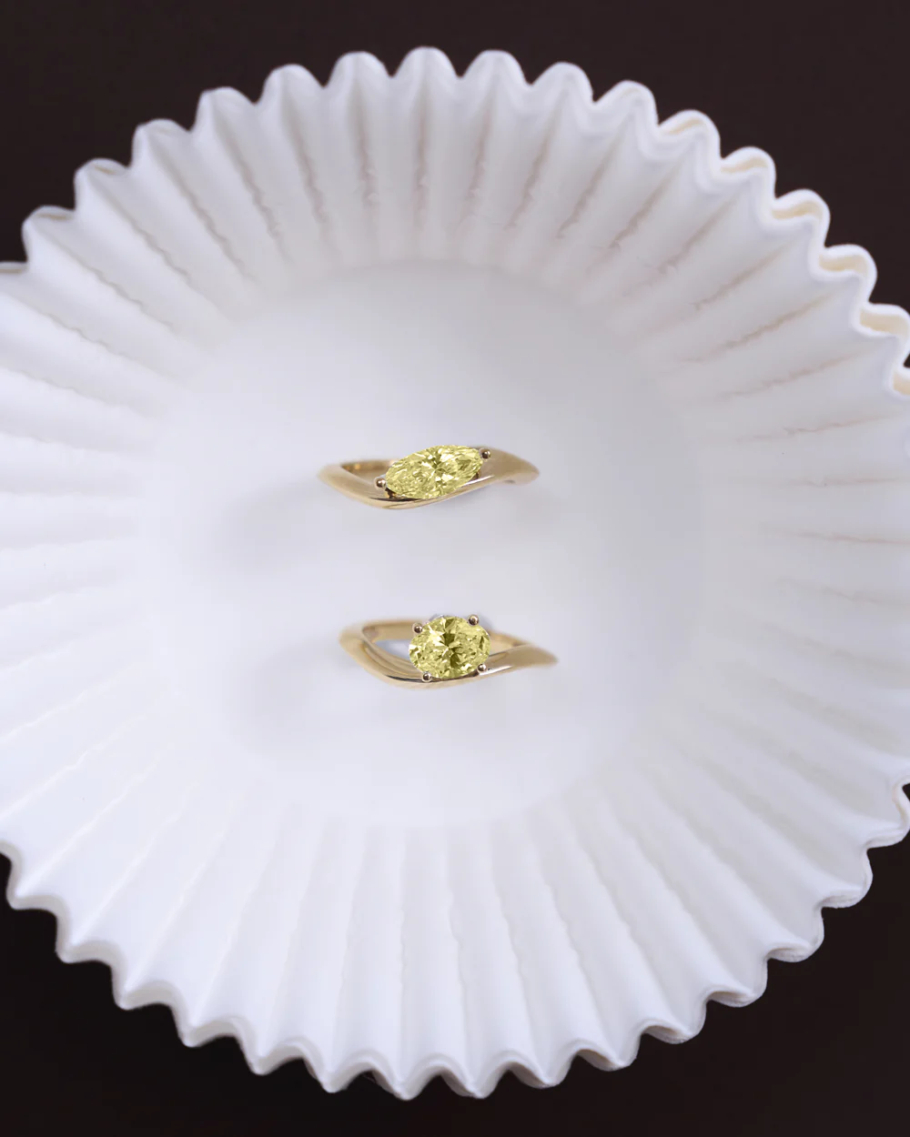 Astra Marquise Yellow Diamond Pinky Ring - Image 4