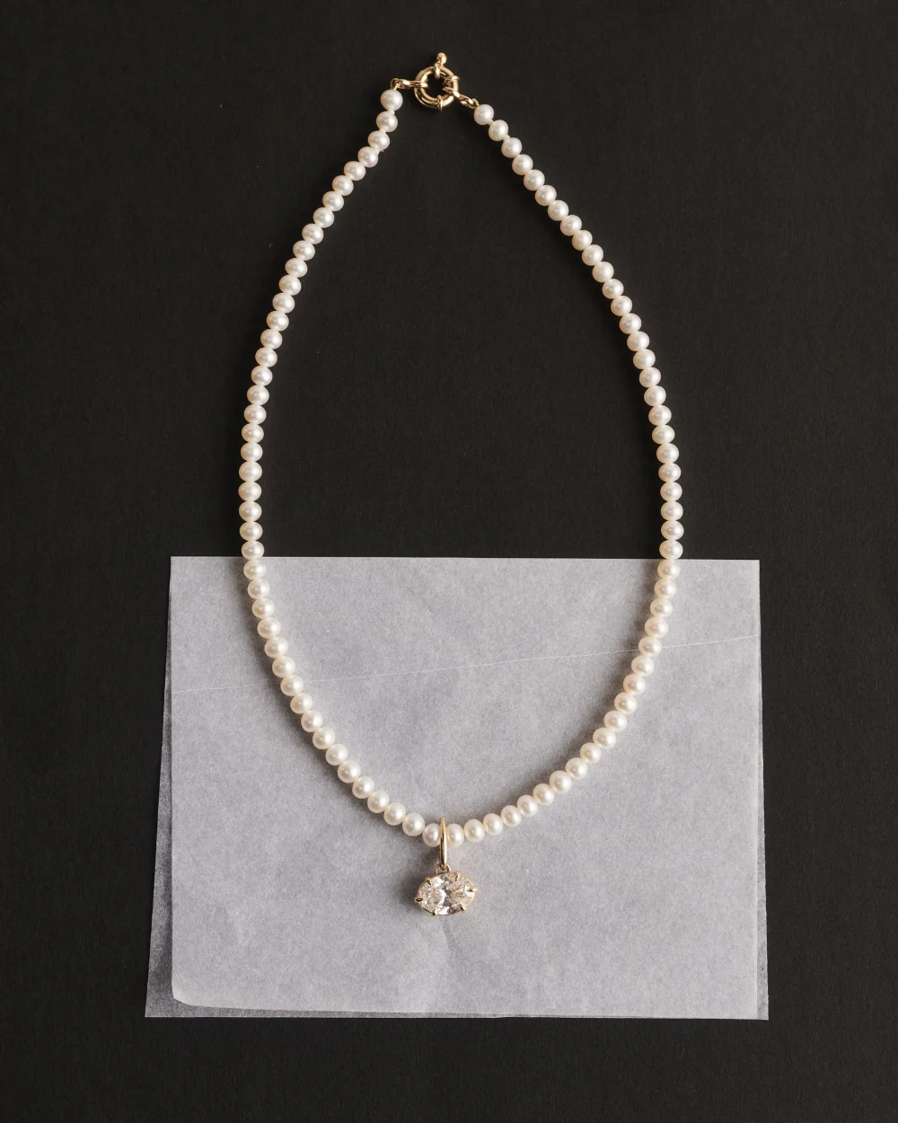 Classic Pearl Necklace - Image 2