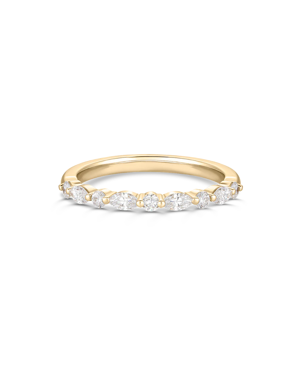 Eloise Round and Marquise Natural Diamond Band