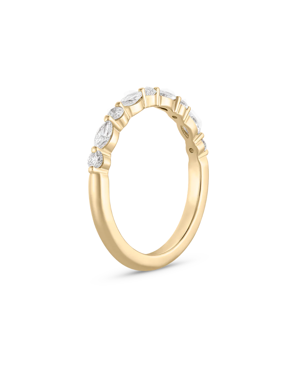 Eloise Round and Marquise Natural Diamond Band - Image 3