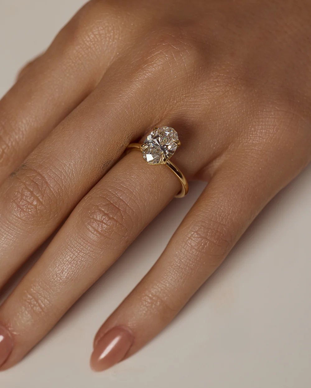 Grace 2.51ct Oval Diamond Solitaire Engagement Ring - Image 2