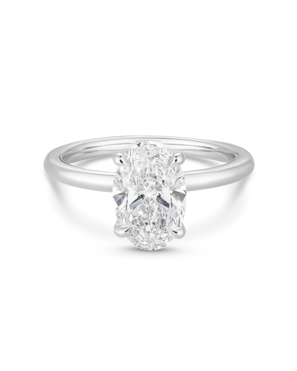 Grace 2.5ct Oval Diamond Solitaire Engagement Ring