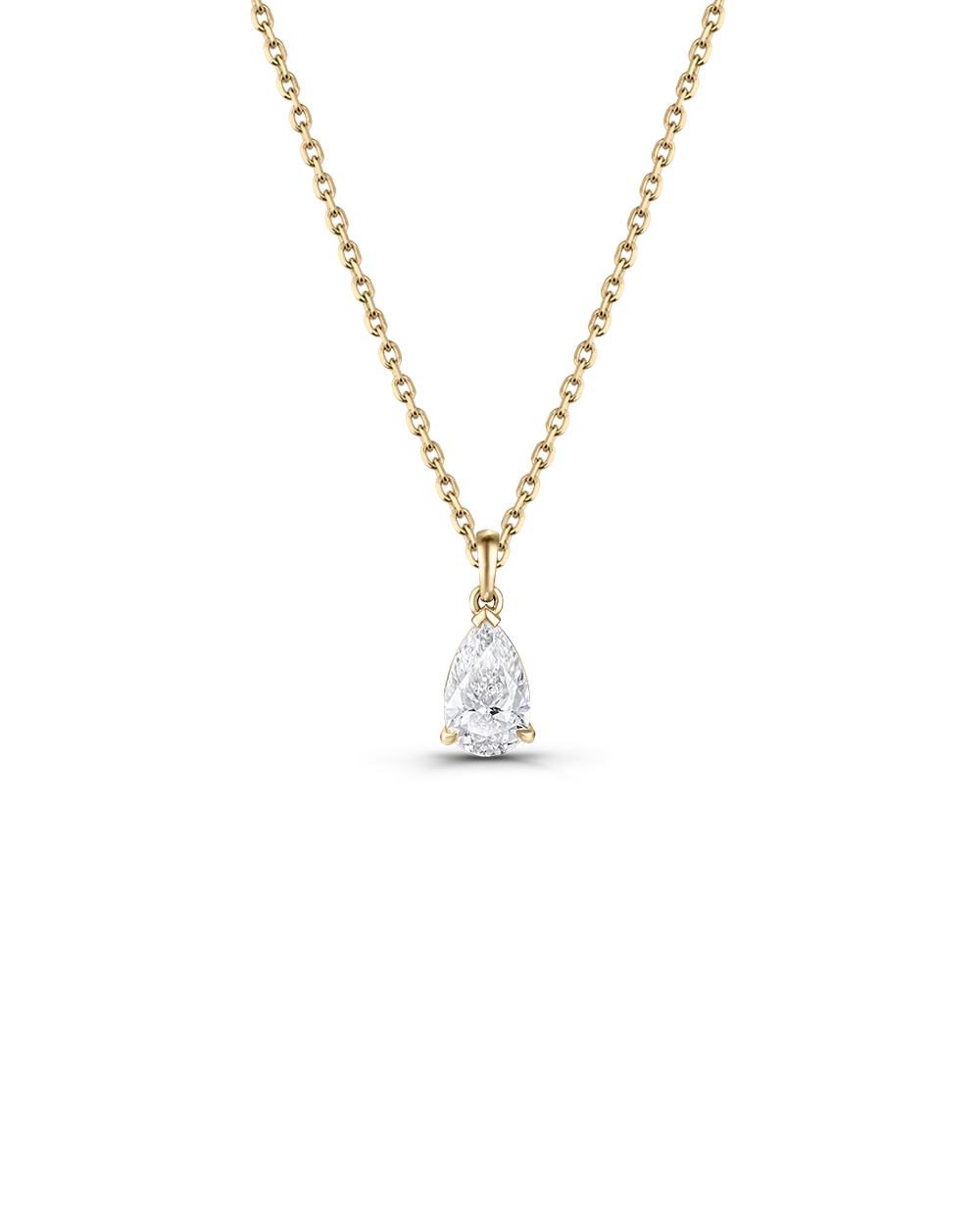 Leila Pear Diamond Necklace - Image 13