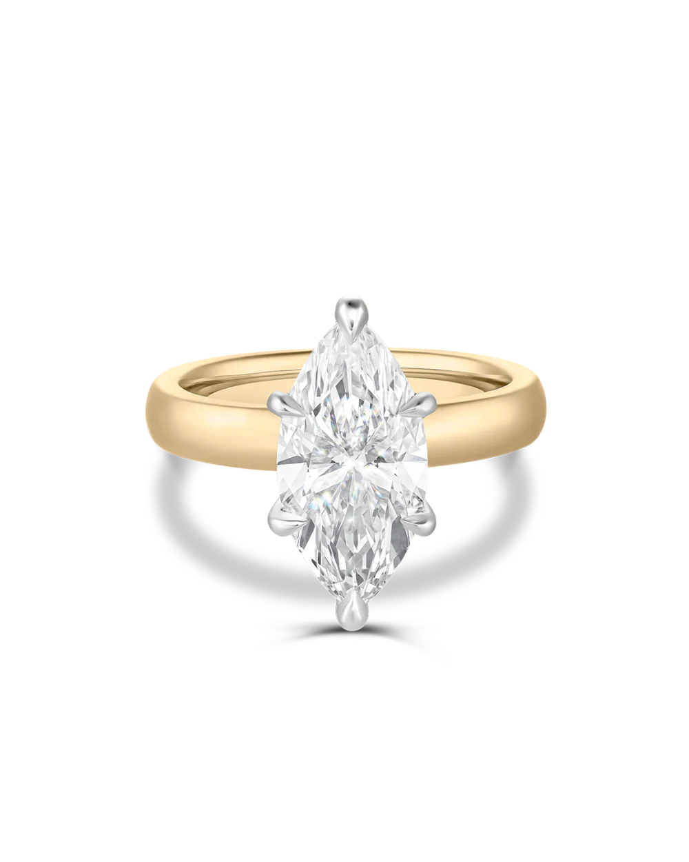 Montana 3.01ct Two Tone Marquise Diamond Engagement Ring