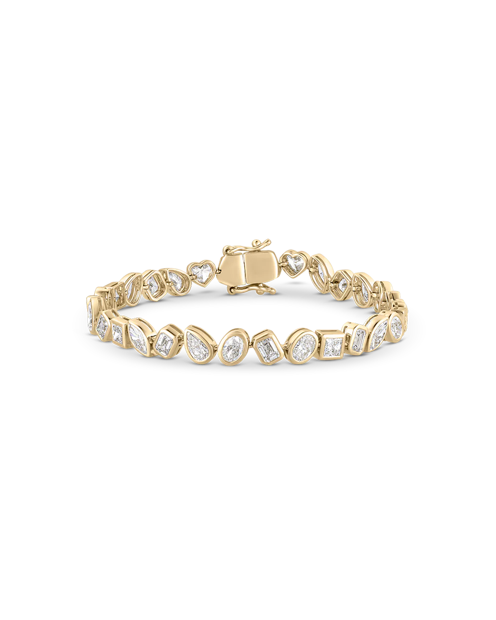 Multicut Bezel Tennis Bracelet