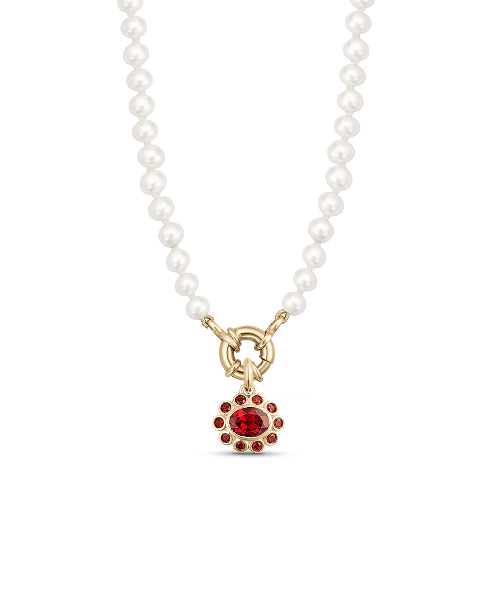 Ophelia Pendant - Garnet - Image 4