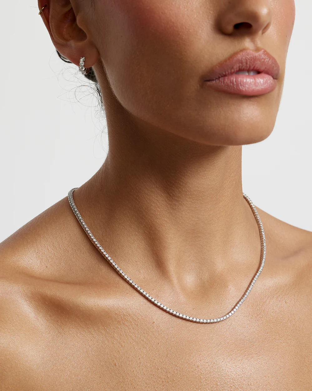Small Tennis Necklace - Image 4