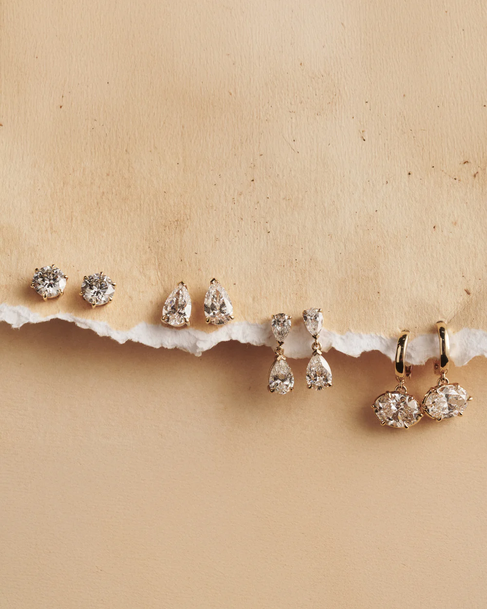 Victoria Drop Diamond Huggies - Image 6