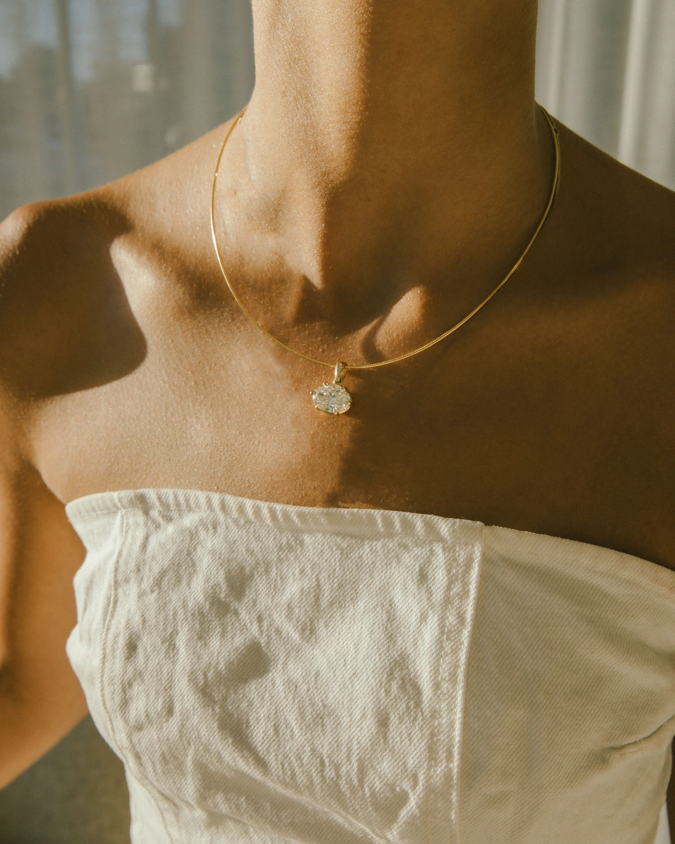 Victoria Oval Diamond Necklace - Image 8